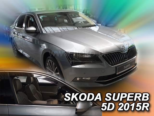 HEKO Ofuky oken - Škoda Superb 5D r.v. 2015, přední