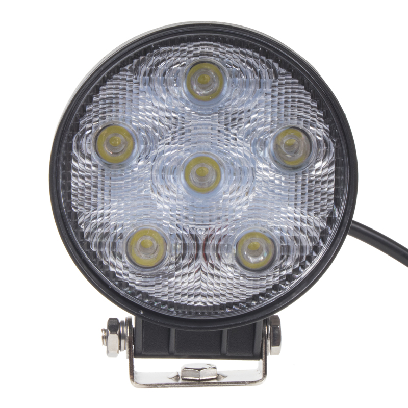 LED světlo kulaté, 6x3W, o128mm, ECE R10
