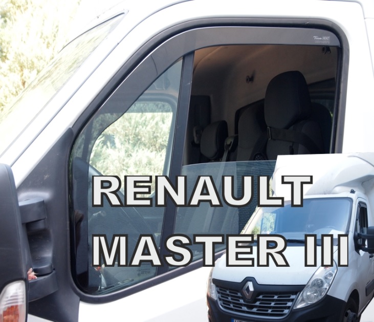 HEKO Ofuky oken - Renault Master r.v. 2010 přední (dlouhé)