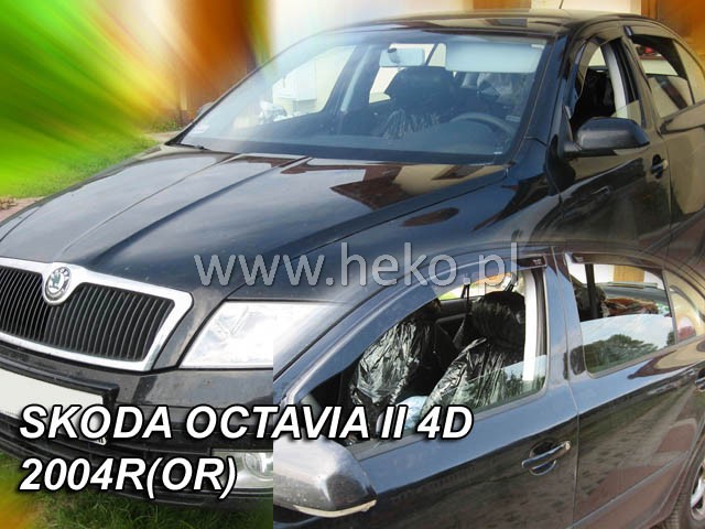 HEKO Ofuky oken - Škoda Octavia II. 5D r.v. 2004-2013 ltb, přední