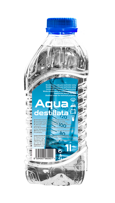 Destilovaná voda AQUA - 1 L