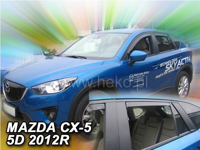 HEKO Ofuky oken - Mazda CX-5 5D r.v. 2012-2017, (+ zadní)