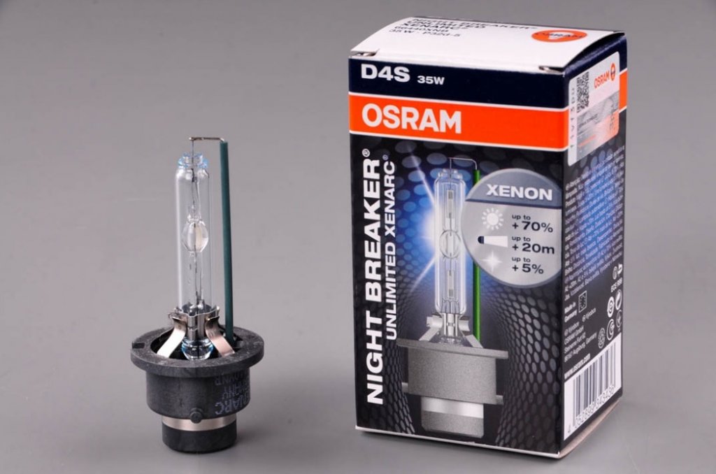 Xenonová výbojka OSRAM NIGHT BREAKER UNLIMITED D4S 42V 35W P32d-5 o 70% více světla