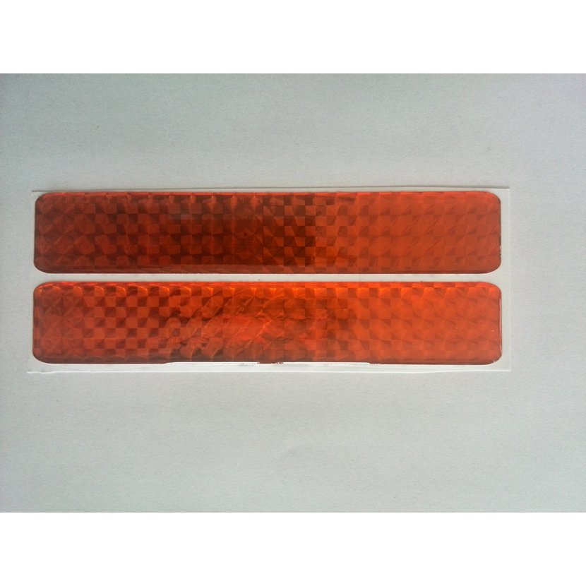 3D odrazka 2,5x45 cm oranžová, samolepící - 2ks