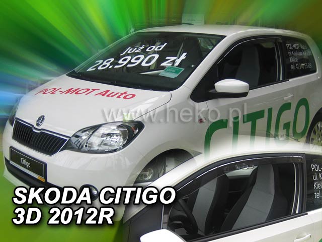 HEKO Ofuky oken - Škoda Citigo 3D r.v. 2012 přední