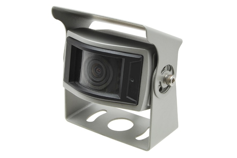 Zadní couvací kamera G-PARK 120° stříbrná normální/zrcadlový obraz, cinch