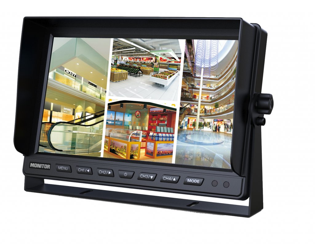 AUTIO Profi LCD Monitor 10" s kvadrátorem 4x4 PIN vstupy - digitální