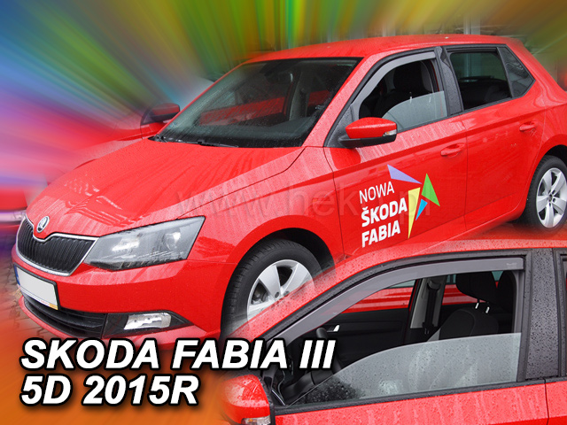HEKO Ofuky oken - Škoda Fabia III 5D r.v. 2014, přední