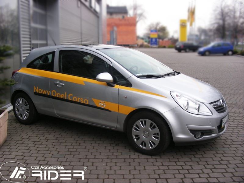 RIDER Lišty dveří Opel Corsa (D) VAN r.v. 2006-2013 (3 dveře)