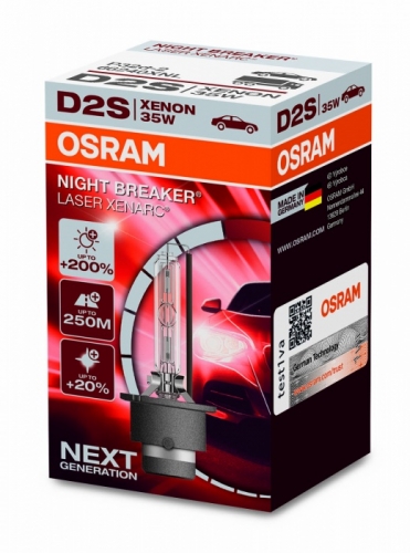 Xenonová výbojka OSRAM NEXT GENERATION D2S 85V 35W P32d-2 o 200% více světla
