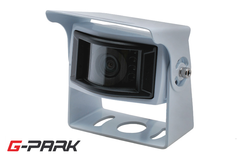 Zadní couvací kamera G-PARK 120° bílá normální/zrcadlový obraz, cinch