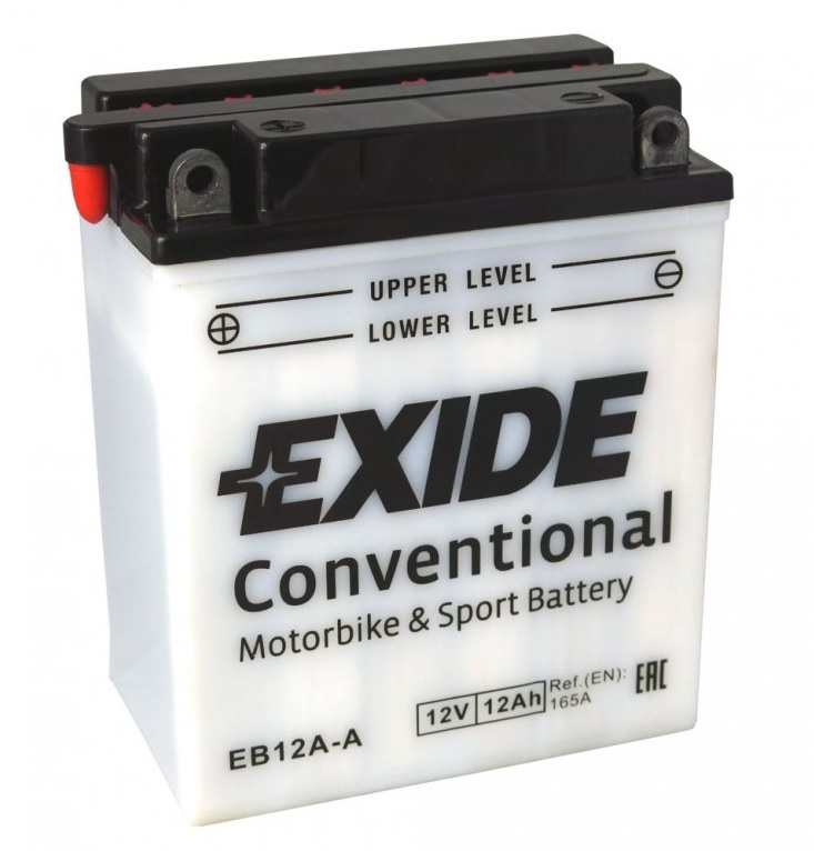 Motobaterie EXIDE BIKE Conventional 12Ah, 12V, 12N12A-4A-1