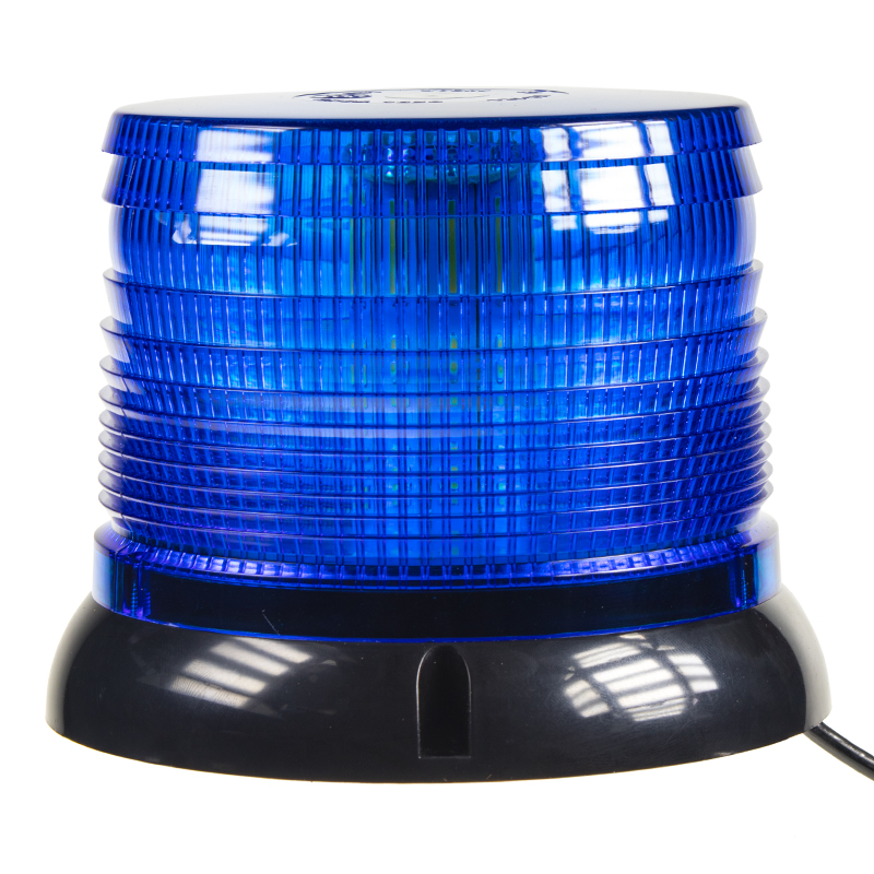 LED maják, 12-24V, modrý magnet, homologace ECE R10