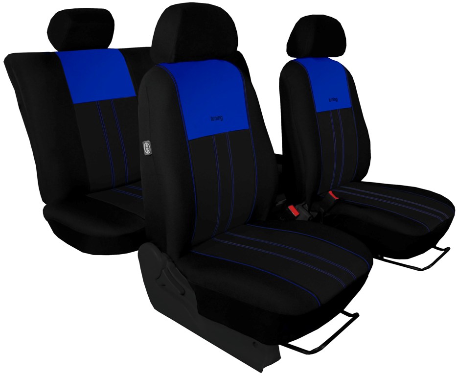 Automega Autopotahy Škoda Octavia I, Tuning Duo, dělené zadní sedadla, modročerné