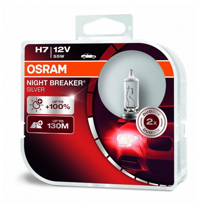 Osram Night Breaker Silver H7 PX26d 12V 55W 2 ks