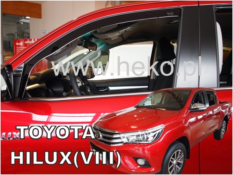 HEKO Ofuky oken - Toyota Hilux 4D r.v. 2016, přední