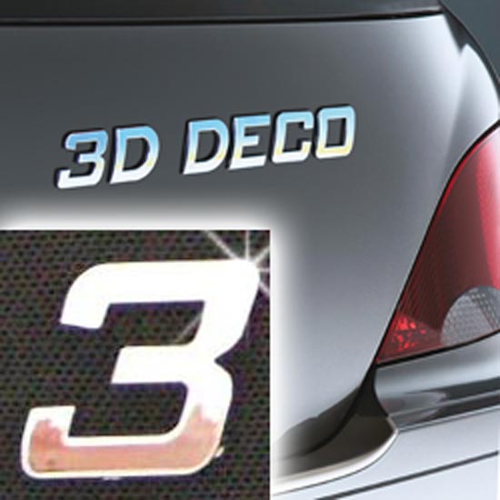 Písmeno samolepící chromové 3D-Deco - 3