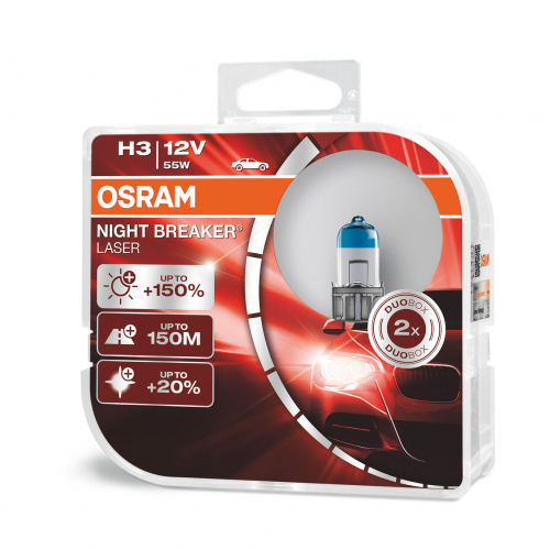 Autožárovky Osram H3 12V 55W NEXT GENERATION +150% 2ks