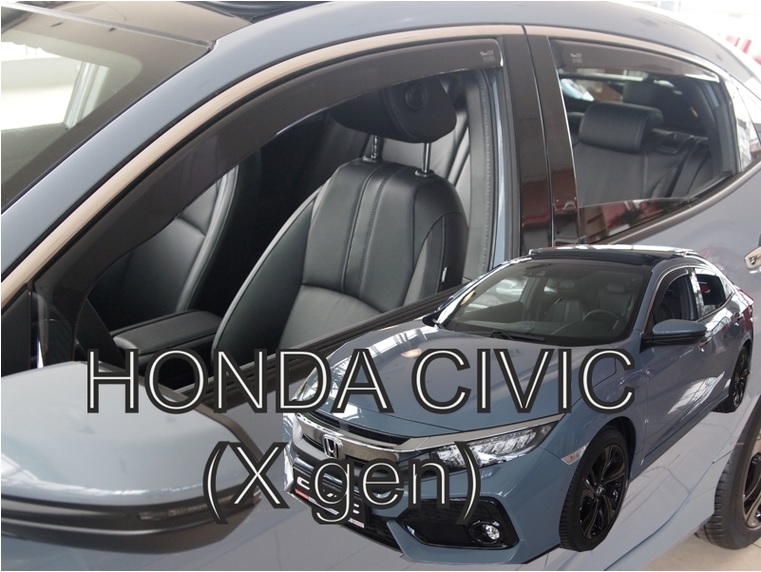 HEKO Ofuky oken - Honda Civic 5D r.v. 2017 (+zadní)