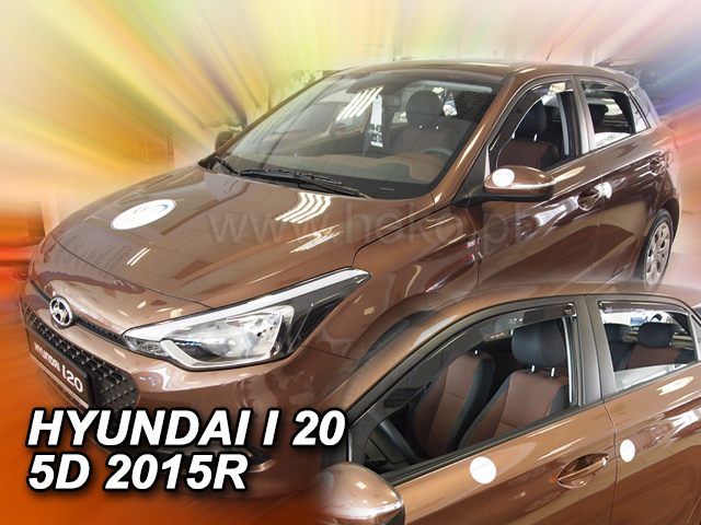 Ofuky oken - Hyundai i20 II r.v. 2015 (+zadní)