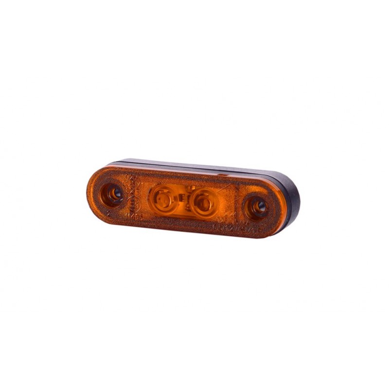 AUTIO Boční obrysové světlo LED, oranžový ovál 12/24V - Homologace