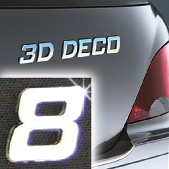 Písmeno samolepící chromové 3D-Deco - 8
