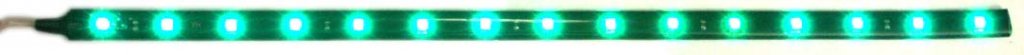 LED pásek samolepící 45ks LED 1210 zelený - 90cm