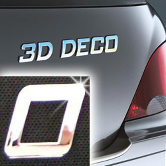 Písmeno samolepící chromové 3D-Deco - O