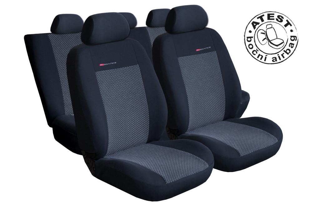 Automega Autopotahy SEAT TOLEDO IV, od r. 2012-2019, bez zadní loketní opěrky, šedočerné