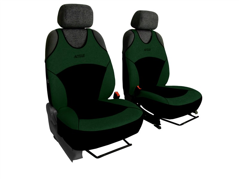 Automega Autopotahy Active Sport Alcantara, sada pro dvě sedadla, zelené