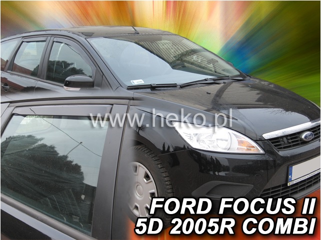 HEKO Ofuky oken - Ford Focus combi 5D r.v. 2005 (+zadní)