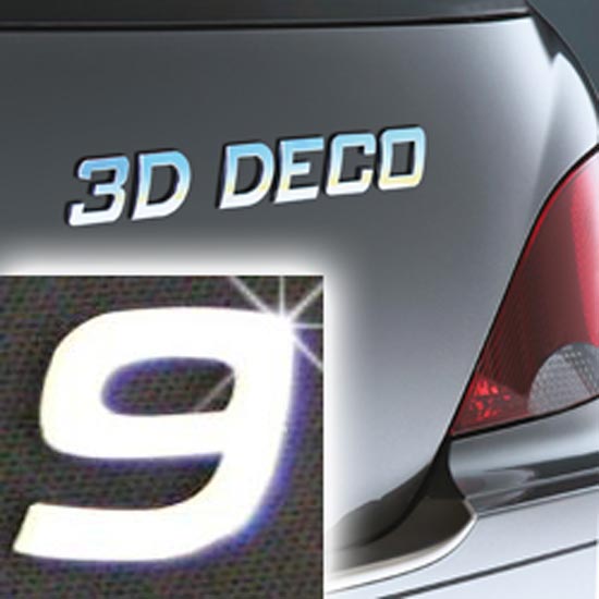 Písmeno samolepící chromové 3D-Deco - 9