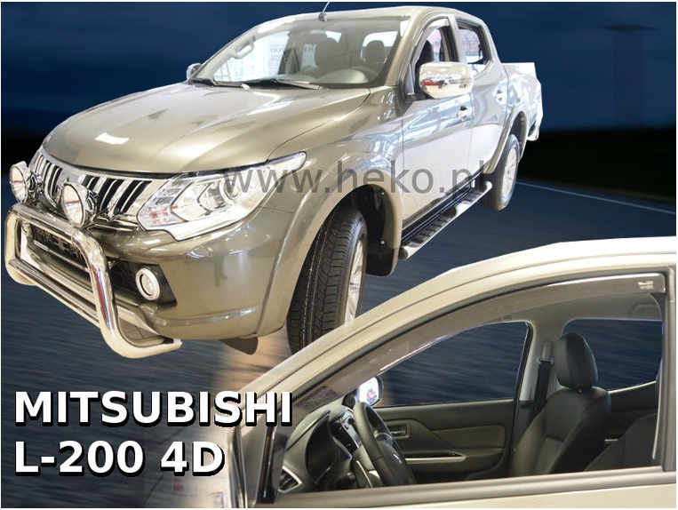 HEKO Ofuky oken - Mitsubishi L 200 Double Cab 4D r.v. 2015, přední