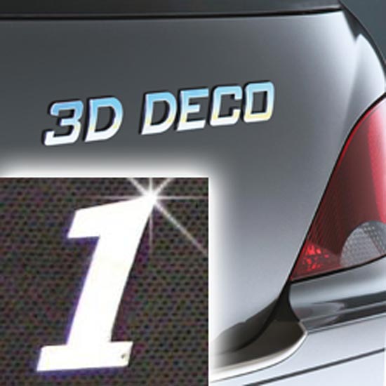 Písmeno samolepící chromové 3D-Deco - 1
