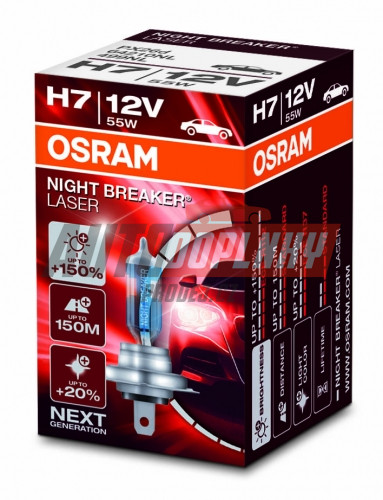  žárovka H7 12V 55W PX26d NIGHT BREAKER 200 OSRAM