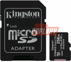 KINGSTON karta 256GB micro A1 CL10 100 + SD adaptér
