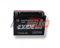 Motobaterie EXIDE BIKE Maintenance Free 13Ah, 12V, YTX15L-BS