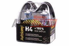 Autožárovky H4 12V 60/55W P43t Autolamp +100%, E-homologace 2 ks