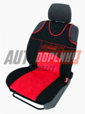Autopotahy Autopotahy TUNING EXTREME s alcantarou, sada pro dvě sedadla, červené