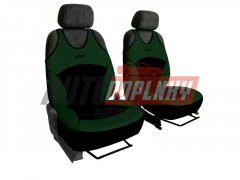 Autopotahy Active Sport Alcantara, sada pro dvě sedadla, zelené