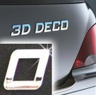 Písmeno samolepící chromové 3D-Deco - 0