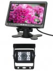 LCD TFT monitor do auta 7 palcový + Couvací kamera c107ccd s infračerveným viděním pro nák